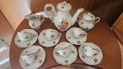 Stunning Zsolnay Poppy Pattern Coffee Set