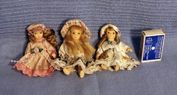 Vintage miniatűr porcelánbaba szett [X-SAJT]