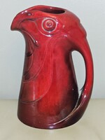 Zsolnay Sphinx-Stamped Eagle Head Pitcher