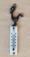 Rooster Copper Thermometer