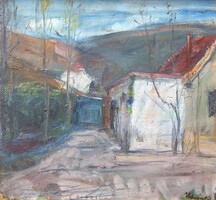 (K) Udvary Pál (1900 – 1987) : Hátsó udvar
