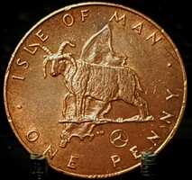 Man-sziget 1 penny, 1979 Verdejel: "AB" a hátlapon A02A6