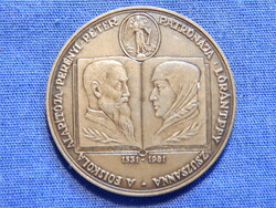Kelemen Kristóf: MÉE XI. Vándorgyűlése, Sárospatak 1981 - 42,5 mm átmérőjű bronzplakett