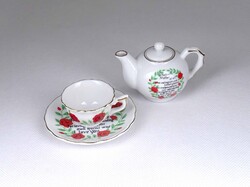 2B570 Régi gyerekjáték baba porcelán teás vagy kávéskészlet