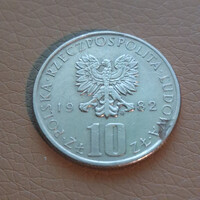 Poland 10 Zloty, 1982 - Bolesław Prus
