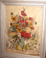 CSODÁS EREDETI MERÉNYI RUDOLF / 1893-1957 / VIRÁGCSENDÉLET