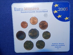 Németország Euró forgalmi sor (1-2-5-10-20-50 Cent, 1-2 Euró) 2005 G (Karlsruhe) BU