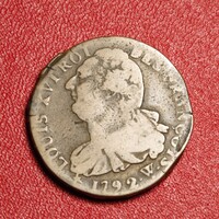 2 Sols 1792 W Franciaország XVI. Lajos