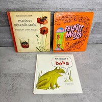 Én vagyok a béka; Felnőtt módra; Parányi bölcsőlakók retro könyv szett