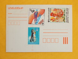 Postcard Lake Placid'80, Sarajevo'84, Childhood Year '79 Stamps