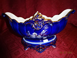 Romanian porcelain, cobalt blue centerpiece, length 37 cm. He has!