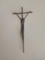 Erwin Huber jelzett bronz feszület 1983.