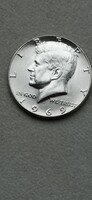 Ezüst kennedy   fél dollár 1969