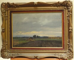 (N) Maróti Major Jenő (1871-1945) : Alkony / Őszi borulás