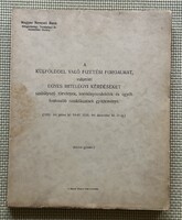 Hungarian National Bank - Foreign Payment and Credit Regulations Collection - 1931-1936
