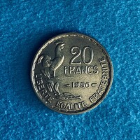 France - 20 francs - 1950 coin - GEORGES GUIRAUD 2 lines