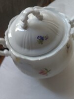 Large Spotted Flowered Shield Seal Sugar Container