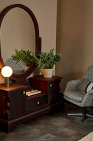 Art Deco Dressing Table with Oval Mirror