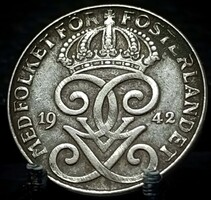 Svédország 2 öre, 1942 Vas /szürke színű/ A05G3