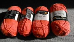 200 gr  Schachenmayr fonal csodaszép élénk korall/narancsszínű