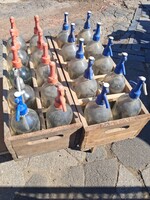 2 pcs Old Wooden Soda Crate with 20 Glass Bottles