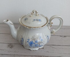 Zsolnay Porcelain Blue Peach Blossom Teapot!
