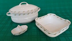 Art Nouveau 3-piece Porcelain Serving Set