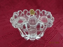 Glass candle holder, height 5.5 cm, diameter 7 cm. Oberglas Austria. He has!
