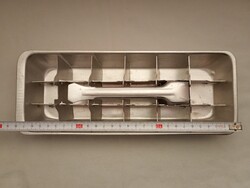 Aluminum ice cube tray 18 ice cubes with vintage lever