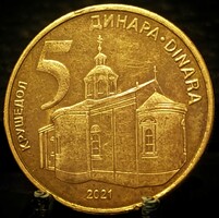 Szerbia 5 Dinár, 2021 A11G6