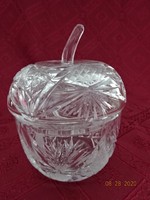 Lead crystal bonbonnier in the shape of an apple, height 14 cm. He has!