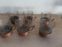 6 pcs Copper Coasters