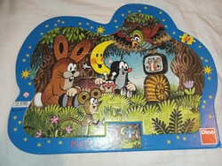 Dino Toys (A kisvakond este), 25 darabos kontúros gyermek puzzle Zdeněk Miler