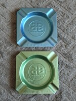 Retro Aluminum Ashtray Set (3 pcs) – Hungalu (blue, green) + MAT logo rarity