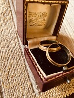 14 Karat Gold Ring Pair, Total 4 grams, for Sale Together