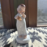 Royal Dux Ritka Gyertyás Kislány