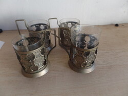 4 Metal Cup Holders