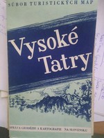 High Tatras tourist map for collectors 1960, flawless