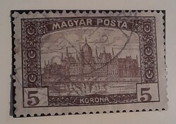 1919 Magyar posta 5 korona pecsételt