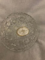 Ajka Crystal Lead Crystal Candy Jar in Original Box, with Label (NOS)