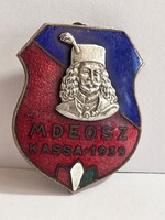 Rákóczi Ferencet ábrázoló zománcozott bronz dalos kitűző, jelvény 1939