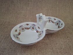Zsolnay Rose Pattern, Rose Garland Salt Shaker