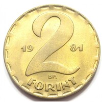 Hungary, 2 Forint 1981 aUNC+ Copper