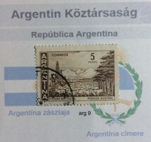 Argentína bėlyeg - hiánypótl. ( arg 9)
