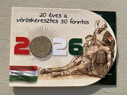 2026 20 éves a vöröskeresztes 50 forintos bliszter - csupán 200 példány! RITKA, sorszám: 139