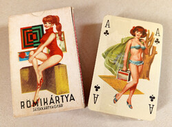 Curiosity Retro Foil Erotic Pin-up French Rummy Card Deck Játékkártyagyár