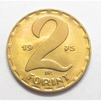 Hungary, 2 forint 1975 UNC+ copper
