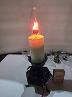 Retro Soviet Glimm Table Candle Lamp with Ember Effect