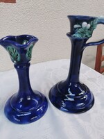 Set of 2 Morvay ceramic candle holders