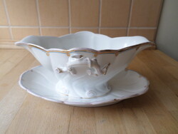 Antique Fischer & Mieg (Pirkenhammer) porcelain sauce boat